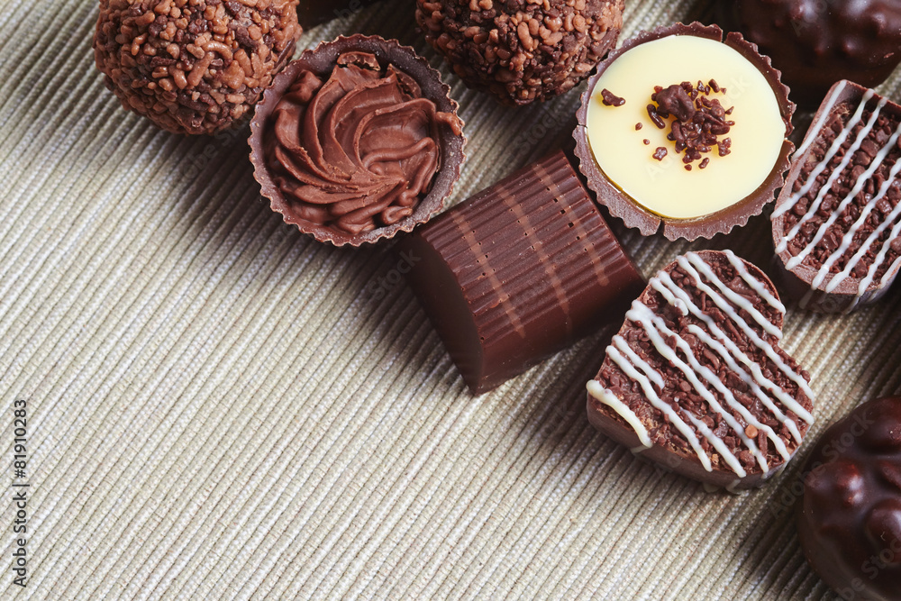 Fototapeta premium chocolate sweets