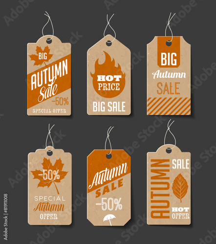 Autumn Sales Labels