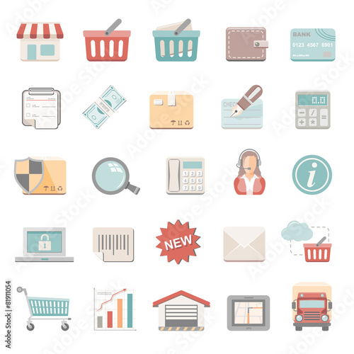 Flat Icons - Shopping