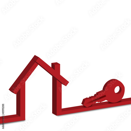 Red House with key