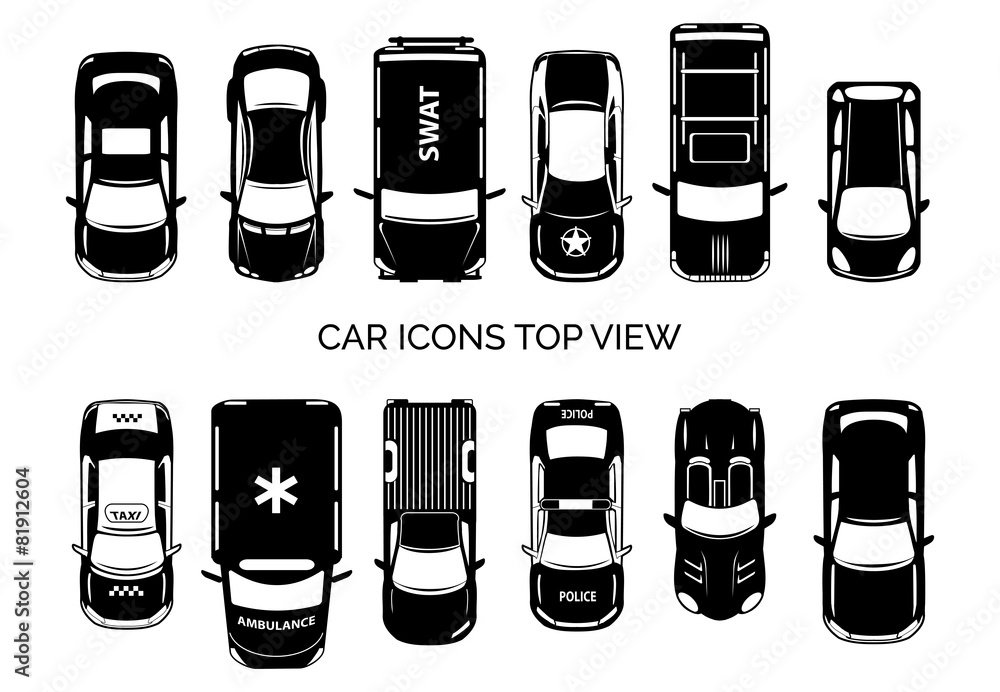 Car Top View Vector Art, Icons, and Graphics for Free Download