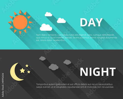 Day and night banners