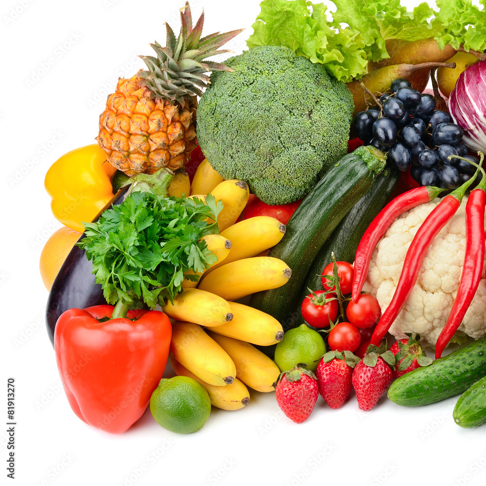 assortment fresh fruits and vegetables assortment fresh fruits and vegetables