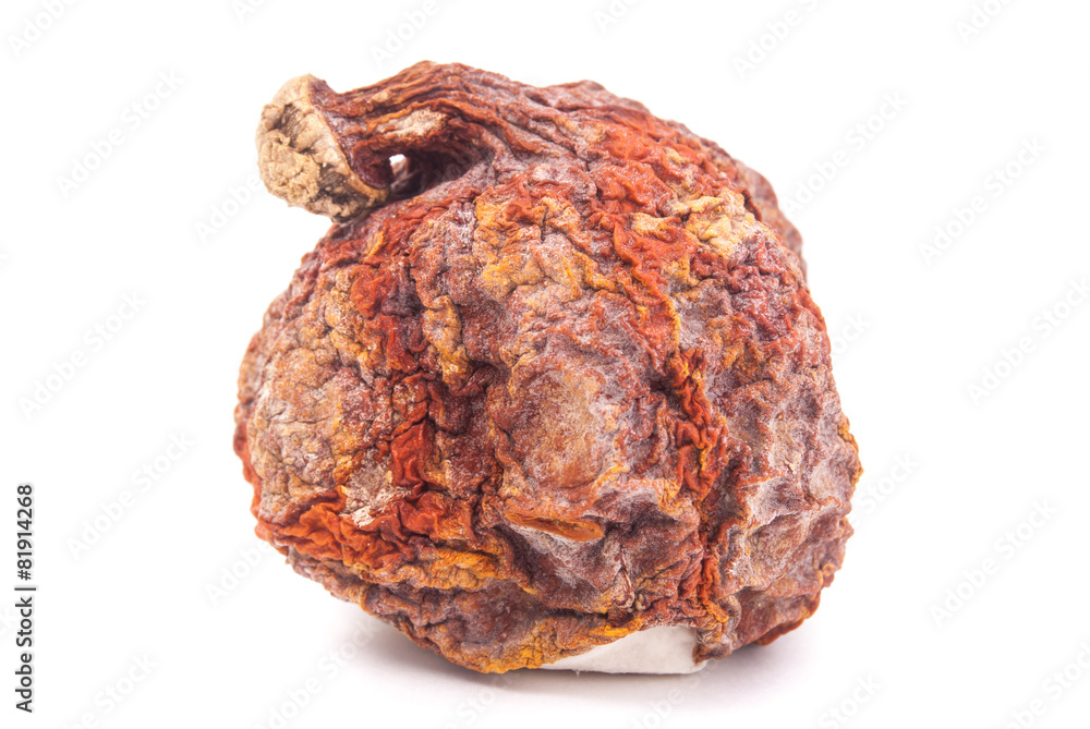 Red kuri squash with mold Red kuri squash with mold