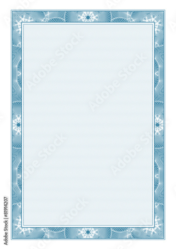Certificate. Vector pattern