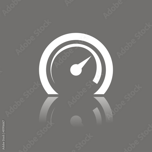 Icono velocímetro FO reflejo