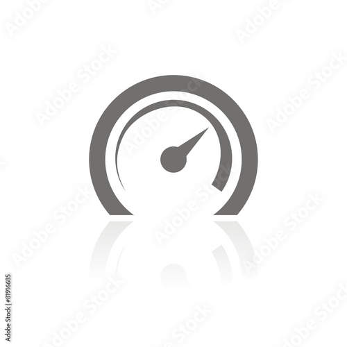 Icono velocímetro FB reflejo