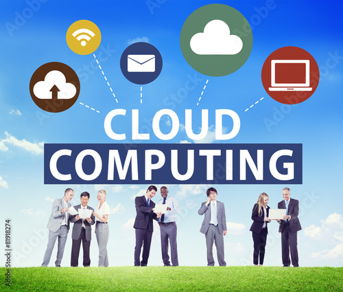 Cloud Computing Network Online Internet Storage Concept