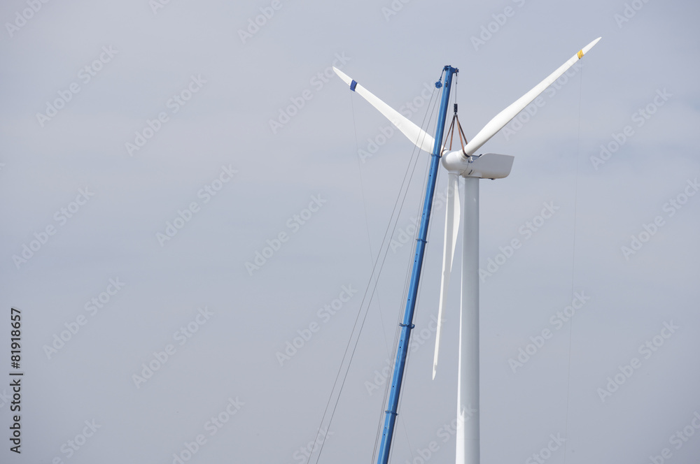 Assembling a windmill Assembling a windmill