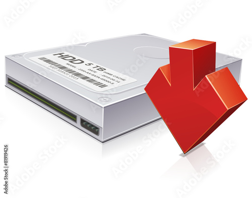 Hard drive and down