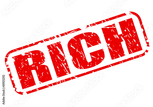 Rich red stamp text