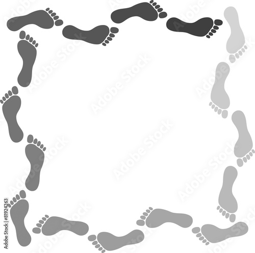 Traces de pied silhouette 5.