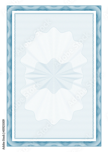 Certificate. Vector pattern currency and diplomas