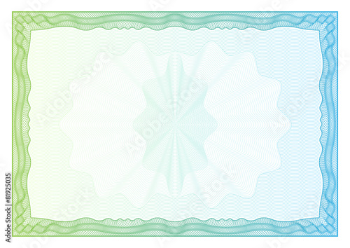 Certificate. Template diplomas, currency. Vector