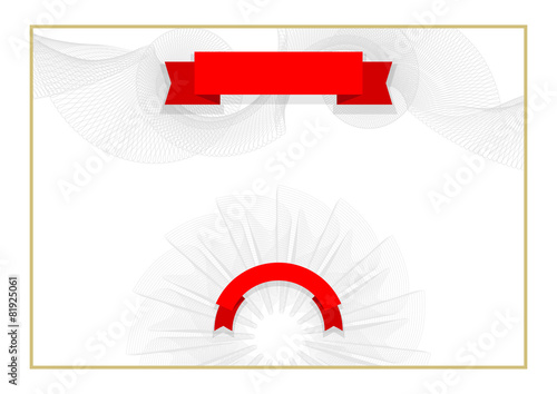 Modern Certificate. Template diplomas, currency