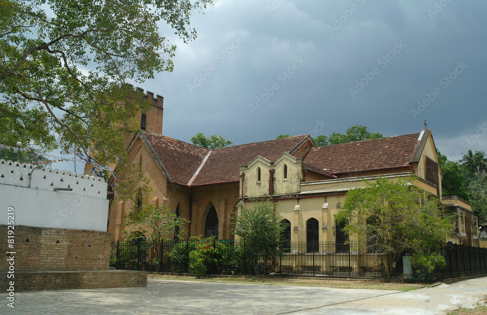St. Paul's Church facade in Kandy, Sri Lanka