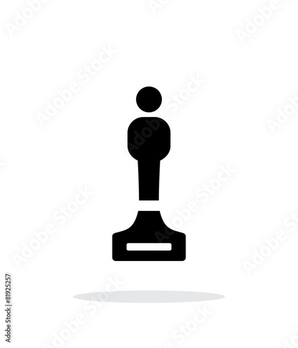 Best person simple icon on white background.