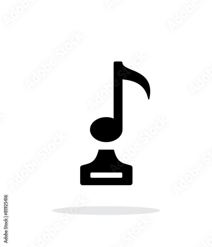 Music simple icon on white background.