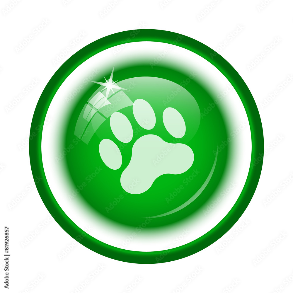Obraz premium Paw print icon