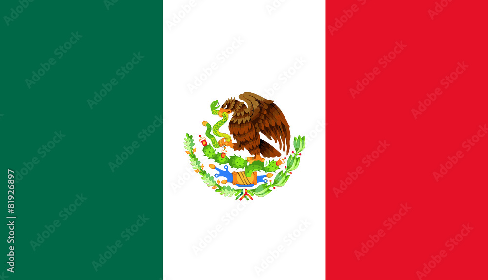Mexican Flag - obrazy, fototapety, plakaty 