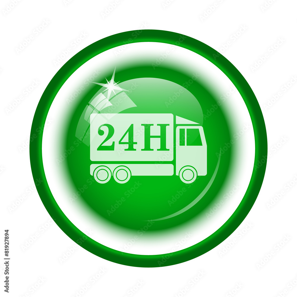24H delivery truck icon 24H delivery truck icon
