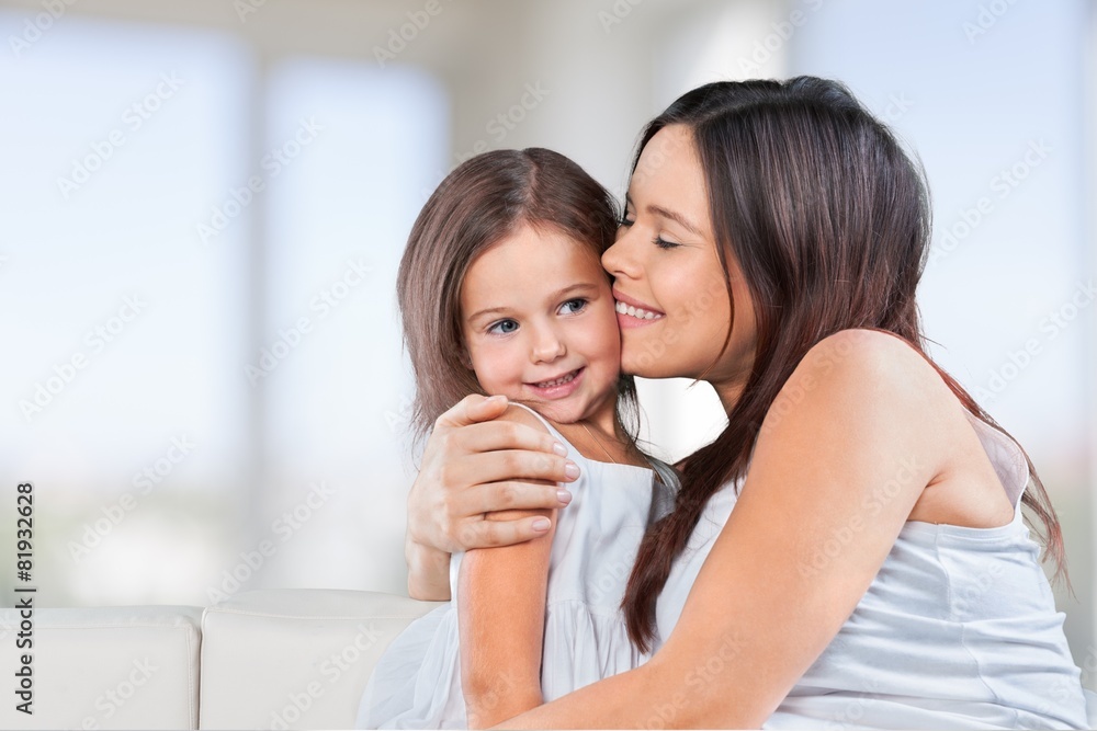 Adorable. Mother and Baby kissing and hugging. Happy Family Adorable. Mother and Baby kissing and hugging. Happy Family
