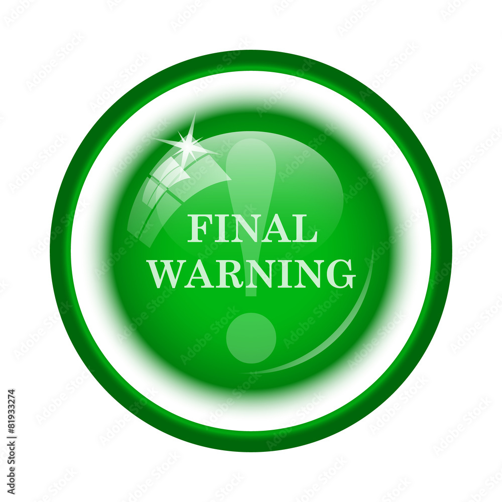 Final warning icon