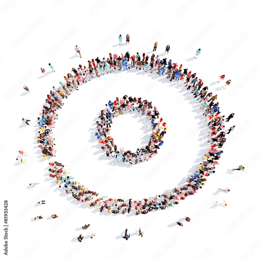 People in the form of an abstract symbol business. People in the form of an abstract symbol business.