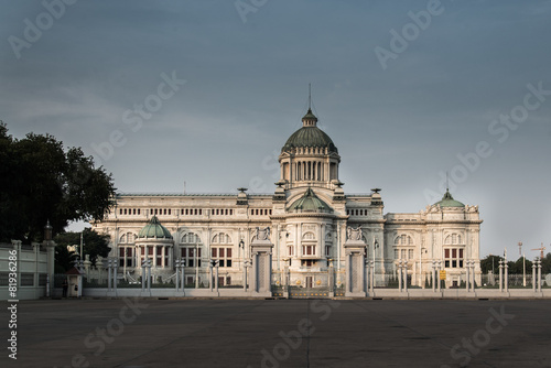 Crowd of tourists in The Ananta Samakhom Throne Hall