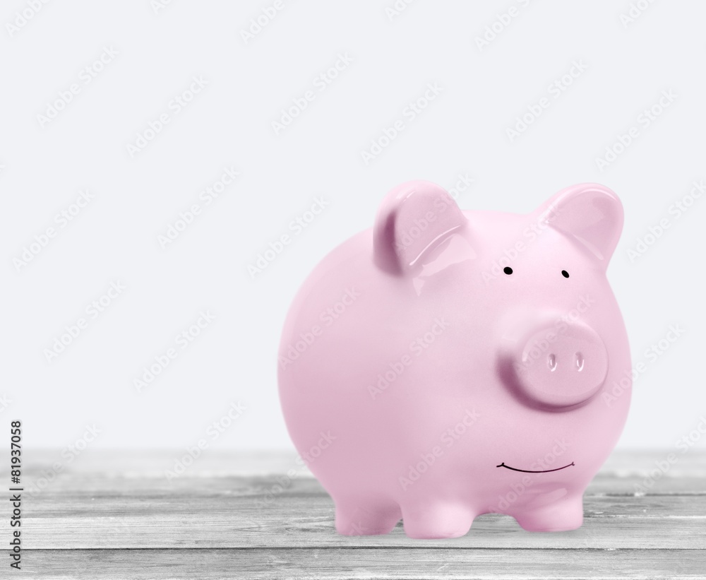 Bank. Piggy bank isolated on white background Bank. Piggy bank isolated on white background
