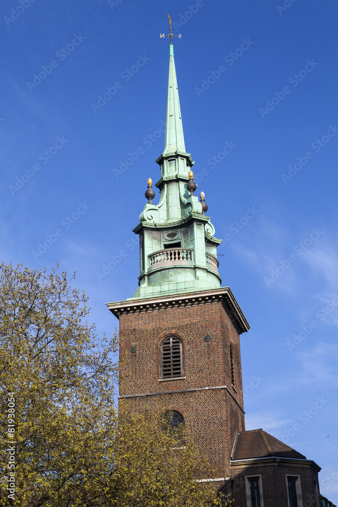 Obraz premium All Hallows by the Tower Church in London