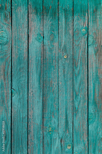 Old painted wooden fence