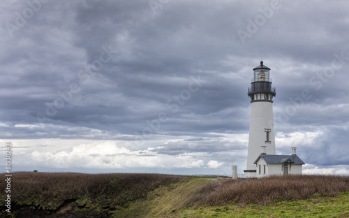 Yaquina bay lighthouse in Newport, Oregon.