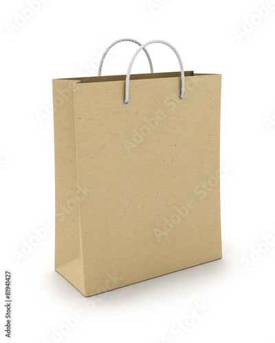 Empty Paper Shopping Bag