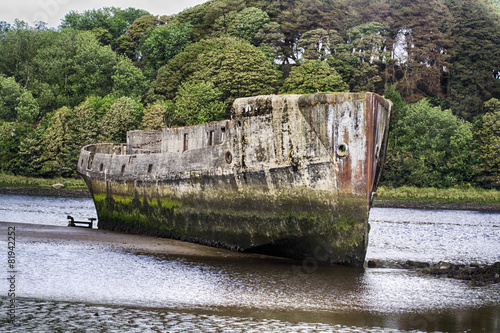 Concrete ships, Ballina, Co. Mayo, Ireland photo