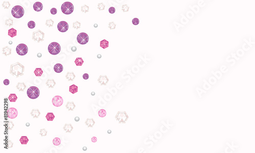 Purple diamonds decorative vector background