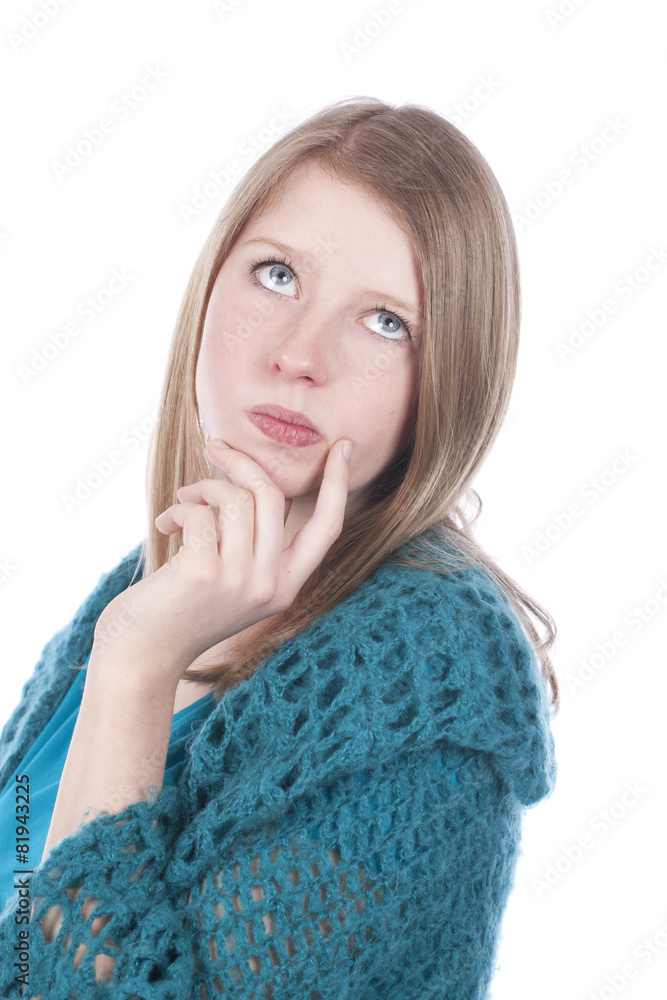 Nachdenliches Mädchen