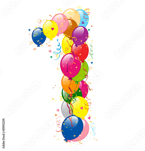 Decorative balloons number 1