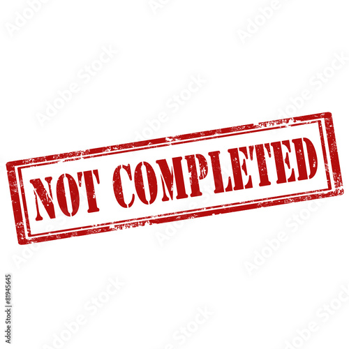 Not Completed-stamp