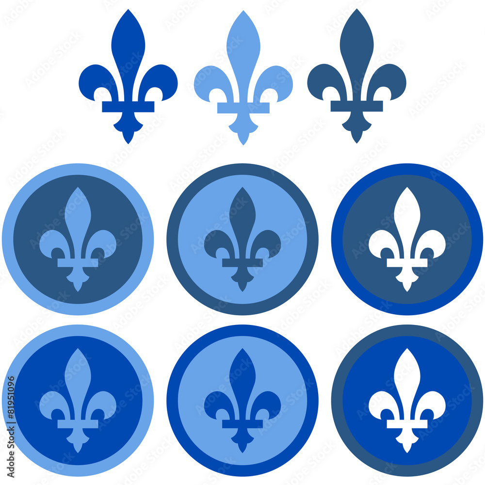 Fleur-de-lys flat design Stock Vector | Adobe Stock