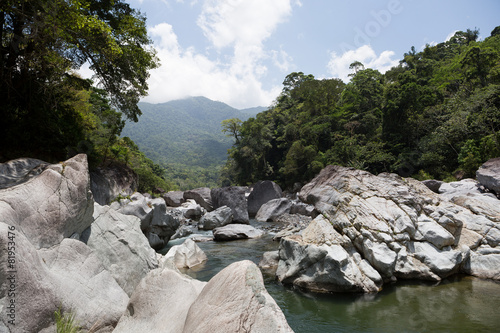 Cangrejal river in Pico Bonito national park in Honduras