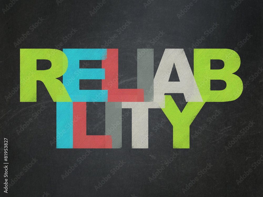 Business concept: Reliability on School Board background