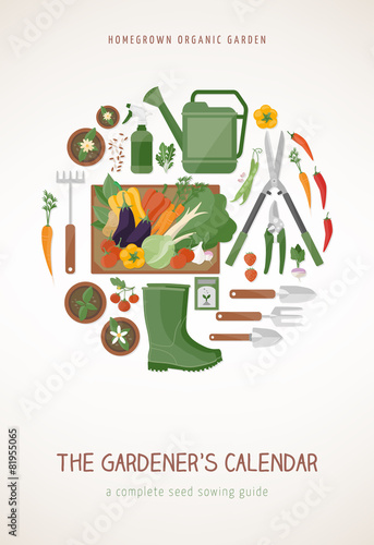 Gardening calendar cover