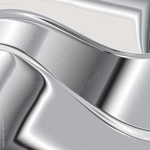 Elegant 3d metallic background, vector. 2