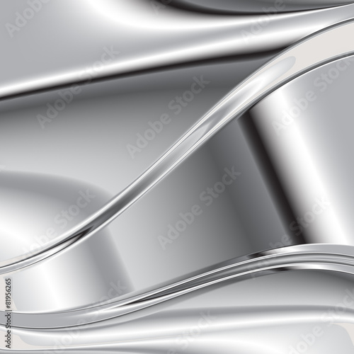 Elegant 3d metallic background, vector. 3