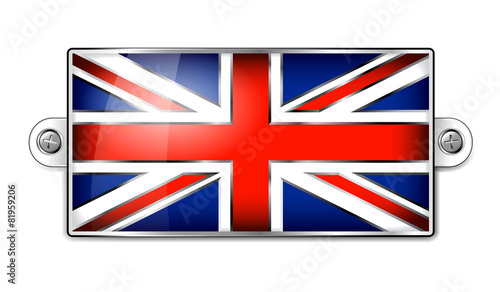 Enamel British Union Jack Flag