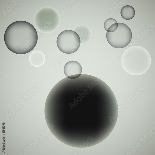 Abstract bubbles background