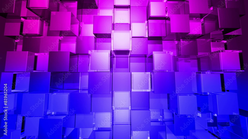 Blue gradient Cubes Squares background, seamless looping Blue gradient Cubes Squares background, seamless looping