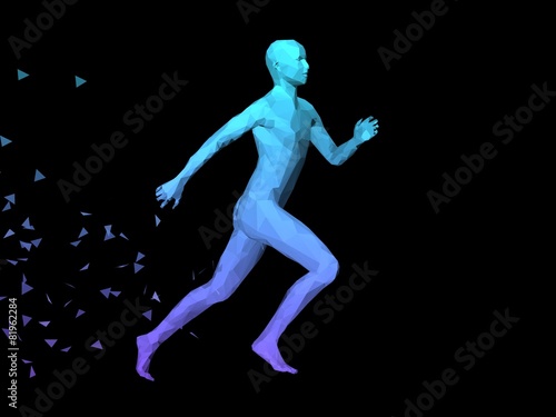 abstract man body