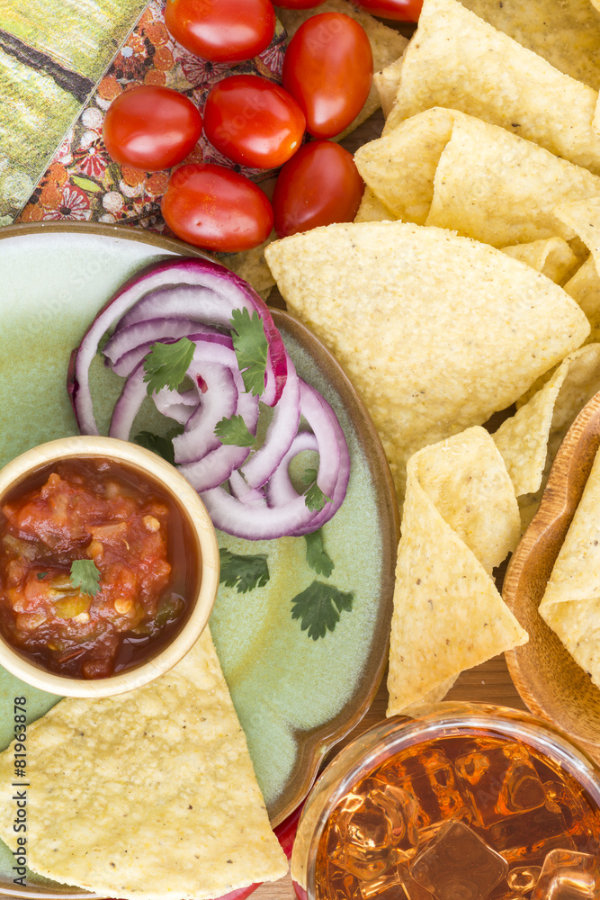 Tortilla chips. Tortilla chips.